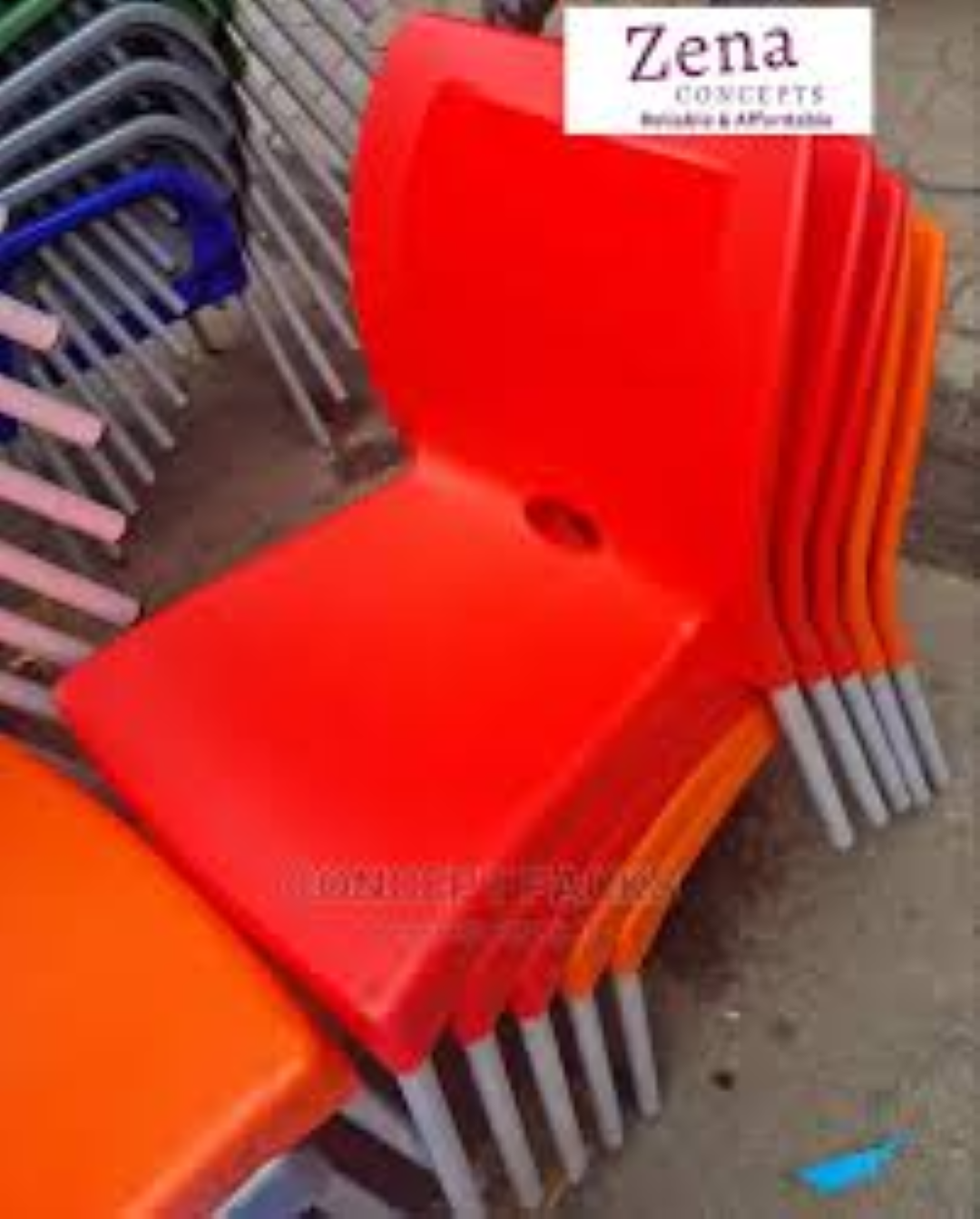 COMPLAST CHAIR PREMIUM ARMLESS PLAIN B/B